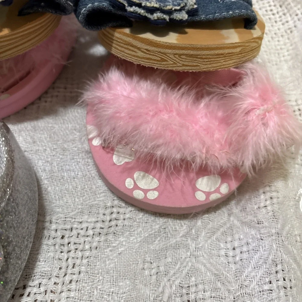 LOT OF BUILD A BEAR SHOES - 3 PAIR
